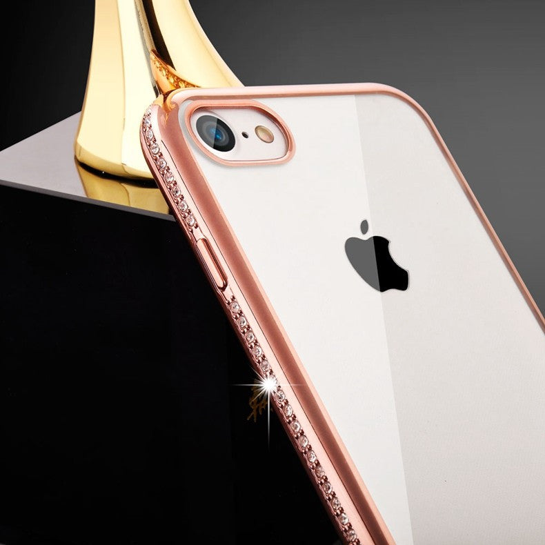 Luxury Diamond Soft Silicon Phone Case for Apple iPhone 7 8 